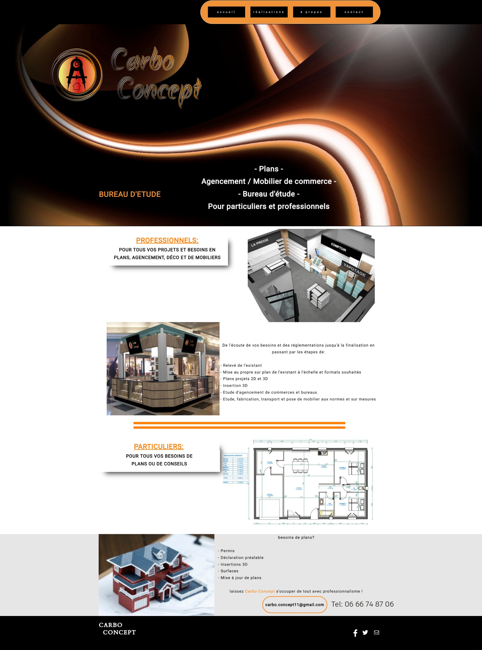 CARBO CONCEPT — Bureau d’étude à Narbonne : conception, plans de principe et propositions d’agencement pour particuliers et professionnels.